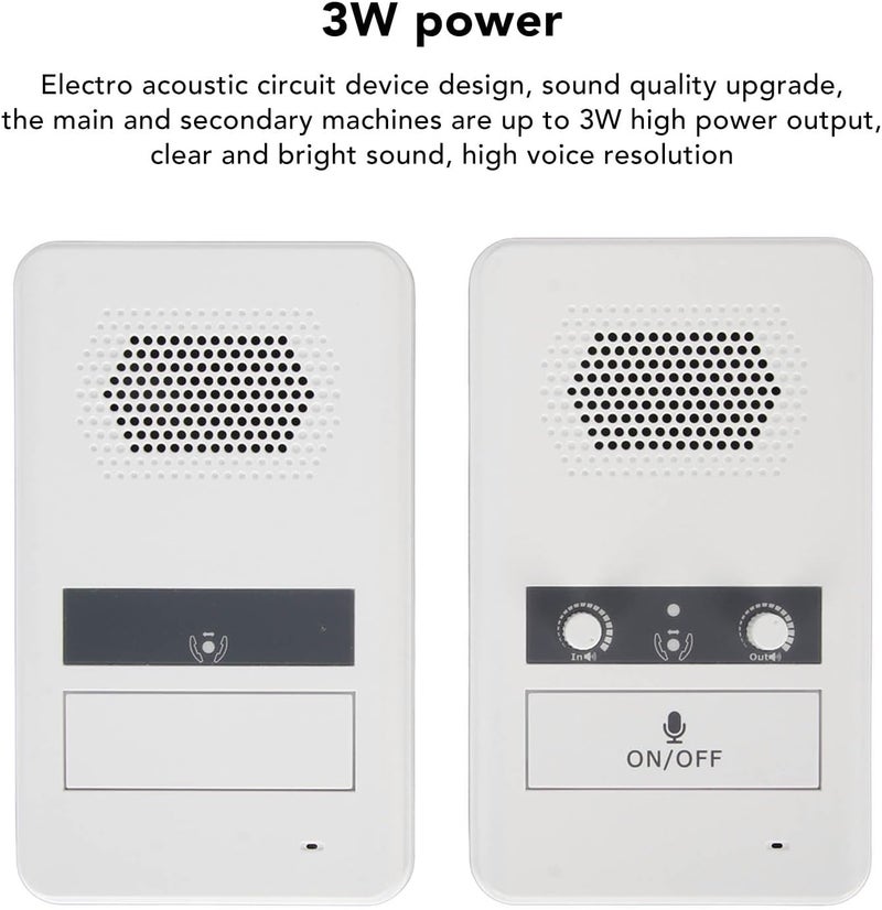 Estink Long Range Two Way Home Intercom System Window Intercom with Adjustable Speaker 656ft Extended Range for Houses Offices Stores Banks - Image 4